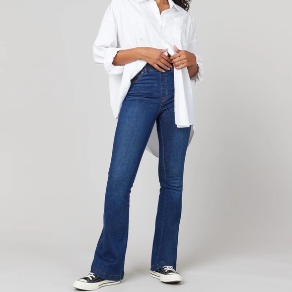 GAP Dark Wash Jeans Mid Rise Perfect Boot Normcore NEW - Picture 6 of 11